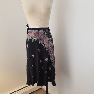 Rayon wrap skirt